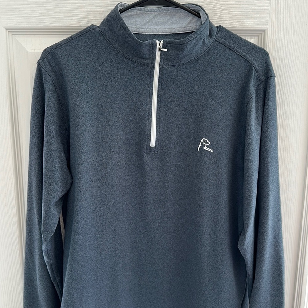 Men’s Rhoback charcoal grey quarter zip size Medium
